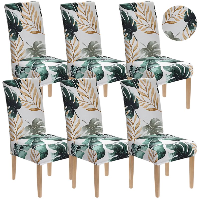 ZESTAW 6 SZT. POKROWIEC NA KRZESŁO WZORY ELASTYCZNY [10-WZ-5-6SZT]