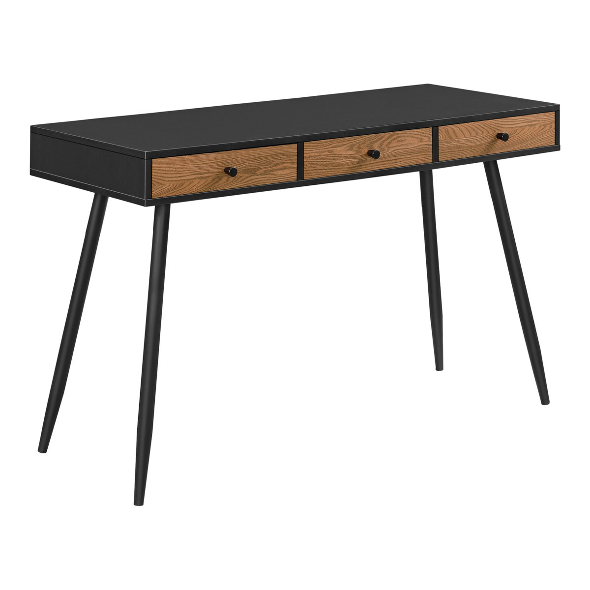 Biurko drewniane 115x48x75 cm 3 szuflady