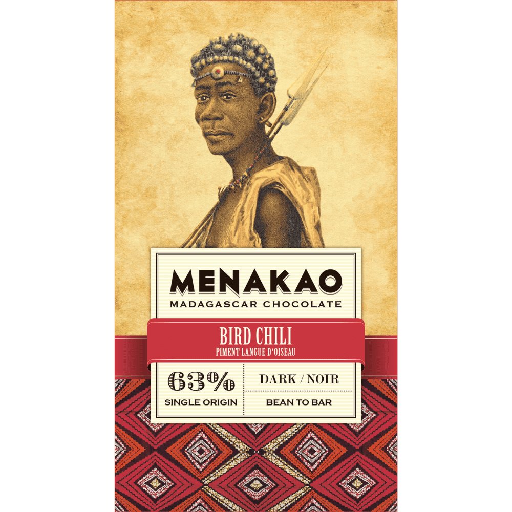 Menakao czekolada ciemna 63% chili piri-piri 75g