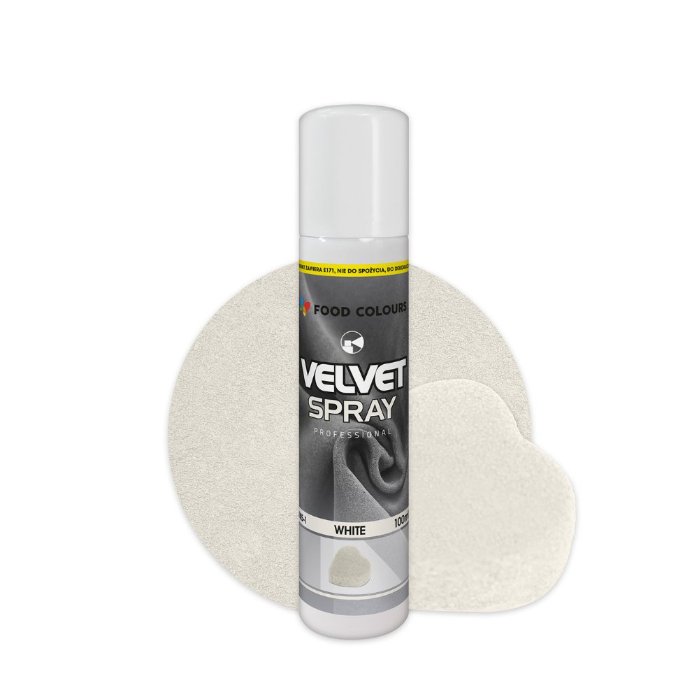 Food Colours Velvet Spray Natural White 100ml