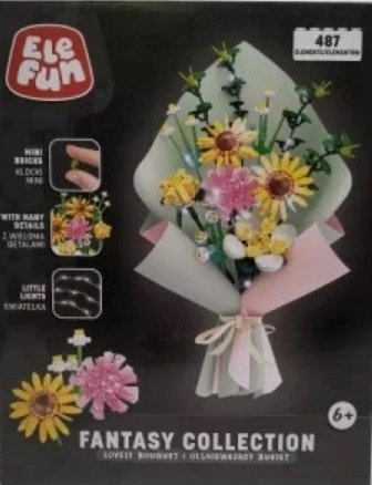 KLOCKI ELEFUN FANTASY COLLECTION Mini klocki OLŚNIEWAJĄCY BUKIET 487 el 953