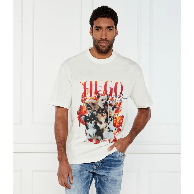 HUGO T-shirt Dugie Oversize fit