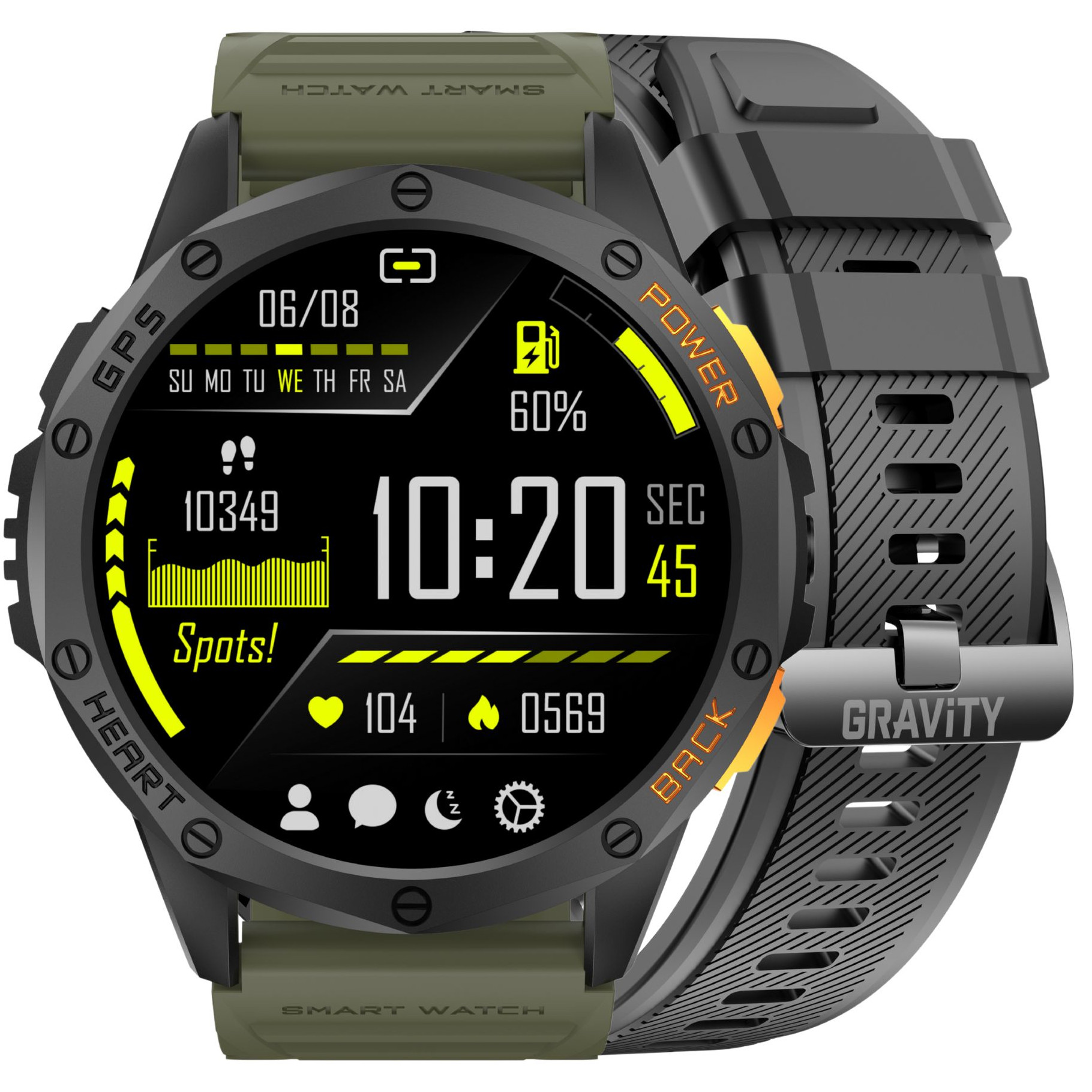Gravity GT24-5 Czarny, Zielony