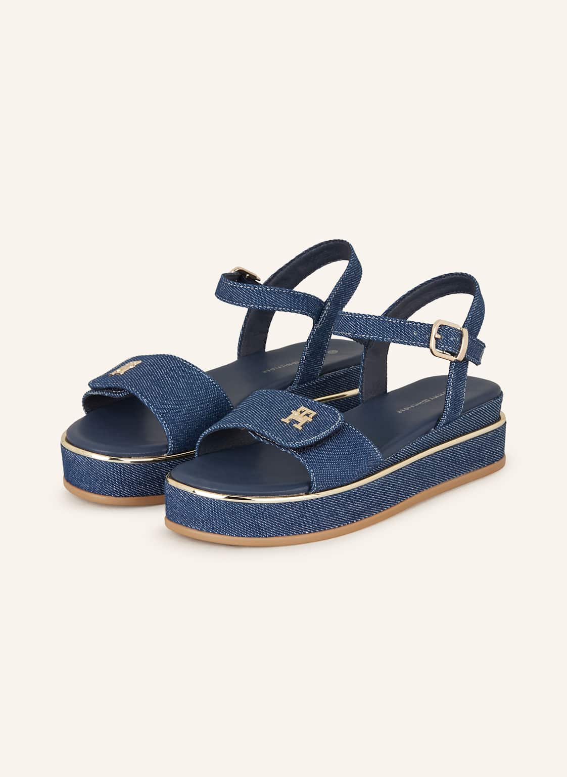 Tommy Hilfiger Sandały Na Platformie blau