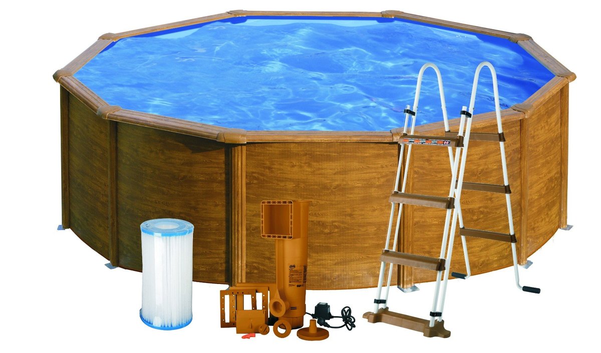 Basen ogrodowy stalowy Sicilia 460x120cm GRE