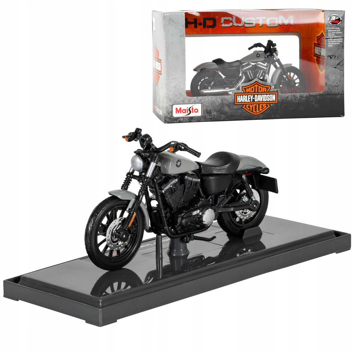HARLEY DAVIDSON 2022 SPORTSTER IRON 883 MODEL MOTOCYKLA W SKALI 1:18