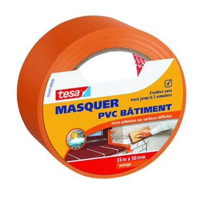 Tesa Taśma malarska pomarańczowa 33 m x 50 mm, 1 sztuka