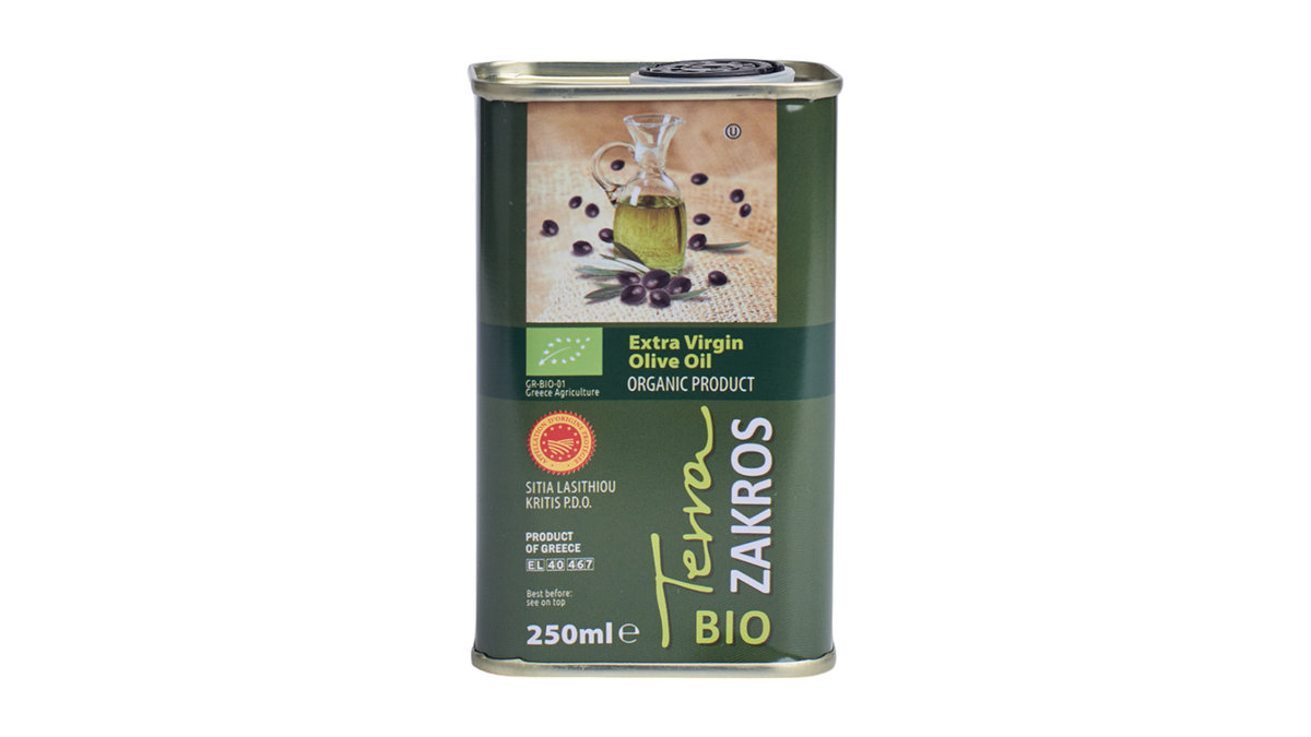 Oliwa z oliwek extra virgin Terra Zakros BIO / puszka 250ml