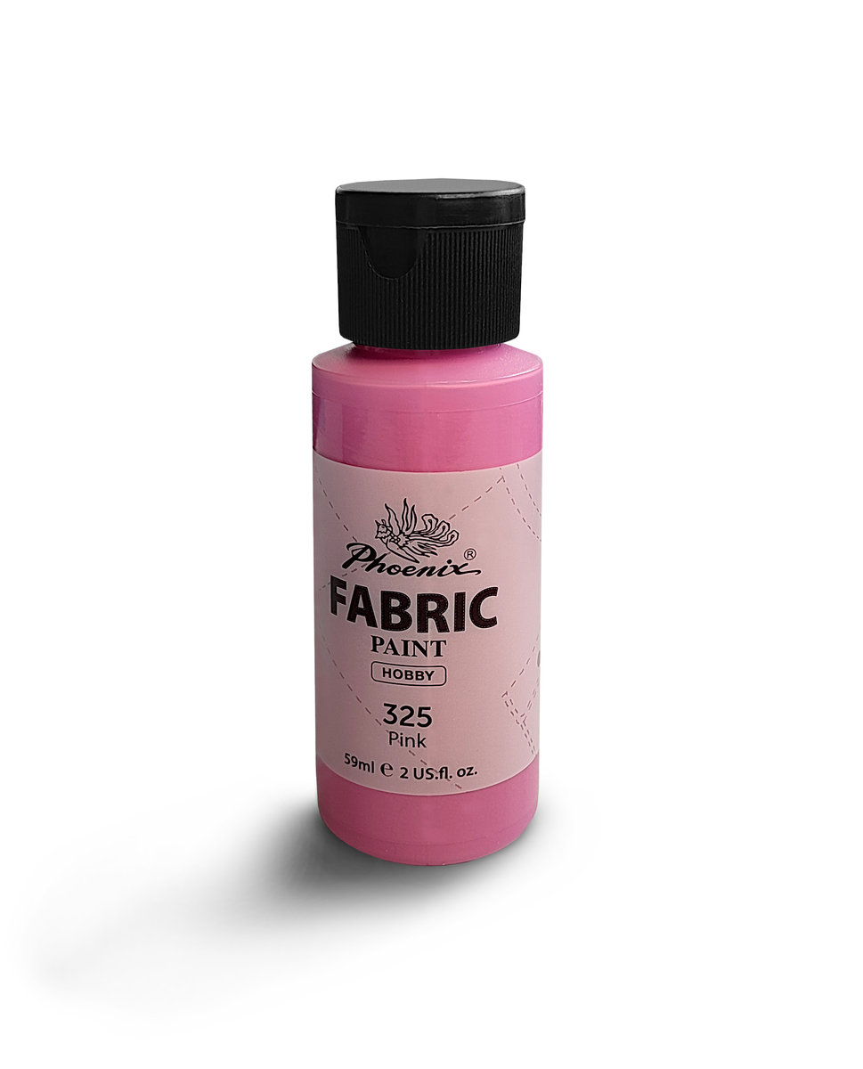Farba do Ubrań Tkanin Jasnych i Ciemnych Phoenix 59 ml Pink 325