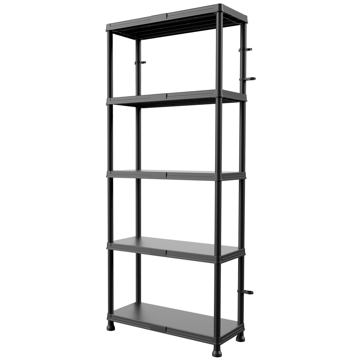 Regał magazynowy 125kg garaż piwnica spiżarnia 5 półek 74x32cm h 175 cm