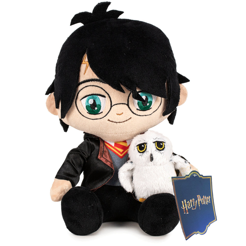 Harry Potter i Sowa Hedwiga Maskotka 26 cm Oryginalny Pluszak Harry z Sową