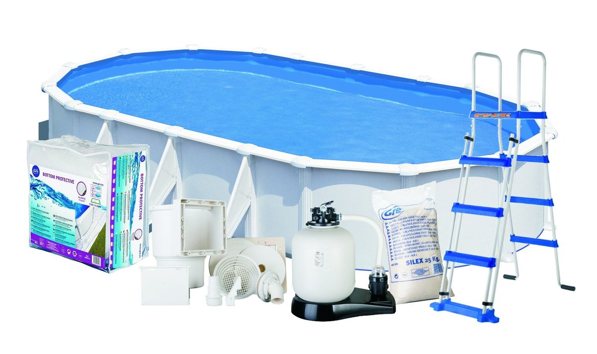 Basen ogrodowy stalowy Atlantis 800x470x132cm GRE