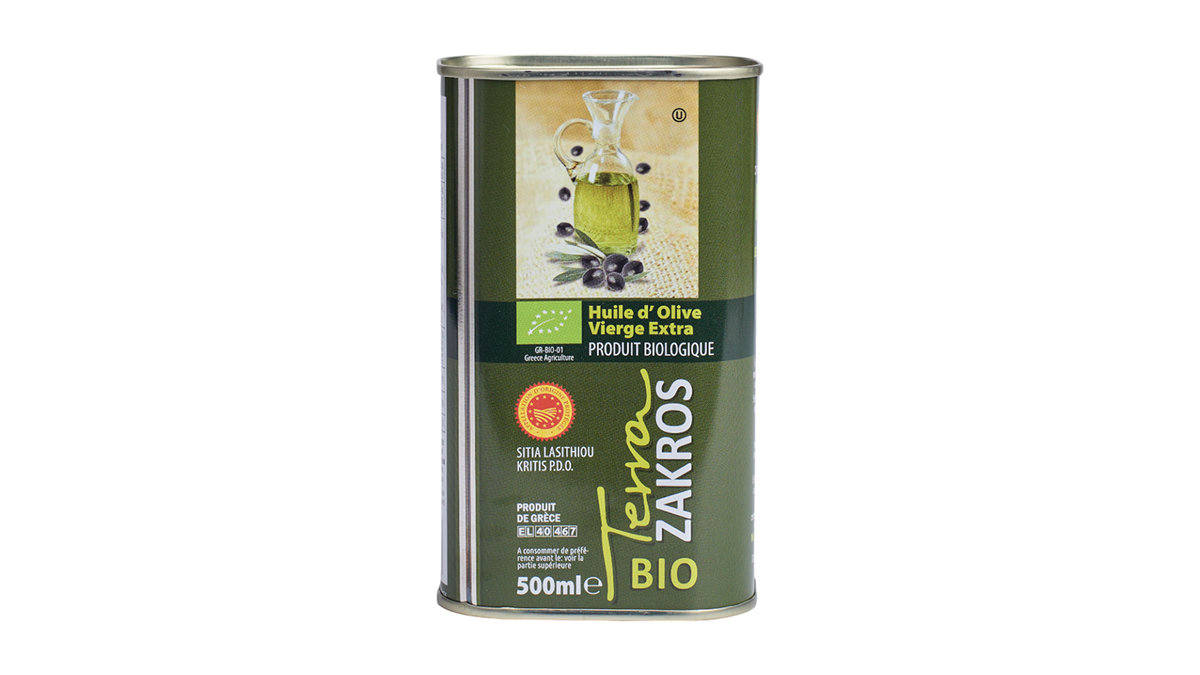 Oliwa z oliwek extra virgin Terra Zakros PDO BIO puszka 500ml