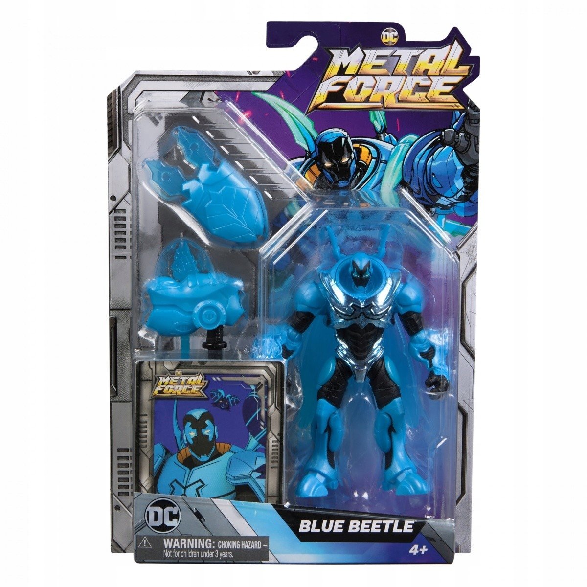 SPIN MASTER Figurka Metal Force Full Blue Beetle
