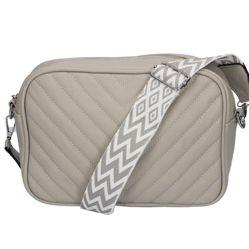 Torebka Damska Elegancka prostokątna pikowana szara