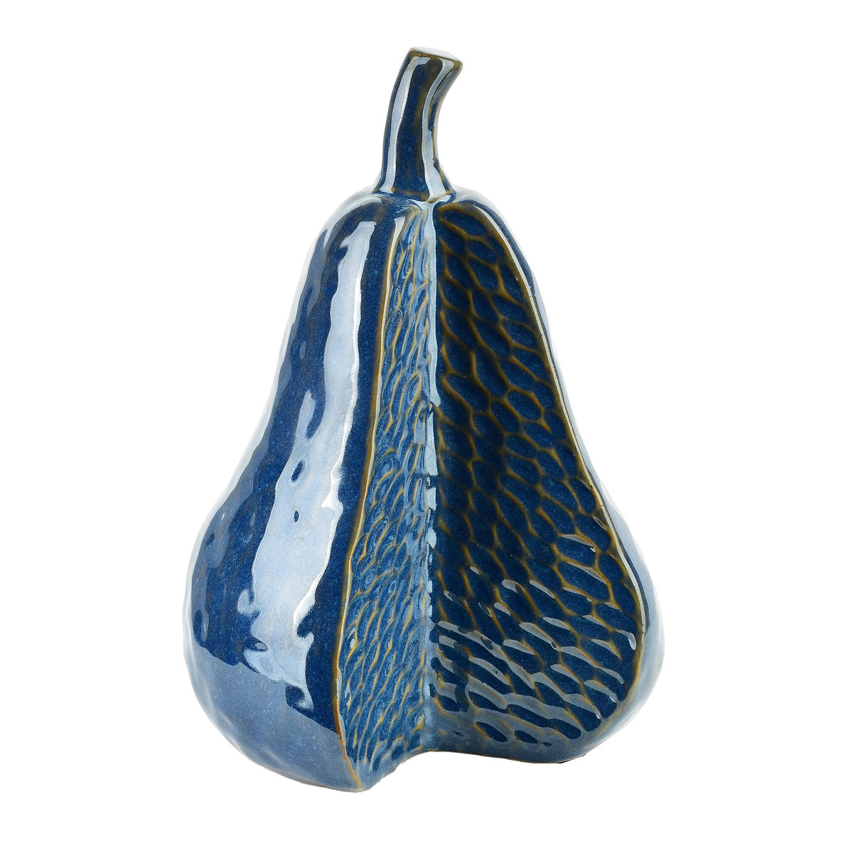 Saggio pear figura 13,5x12x21cm granatowa