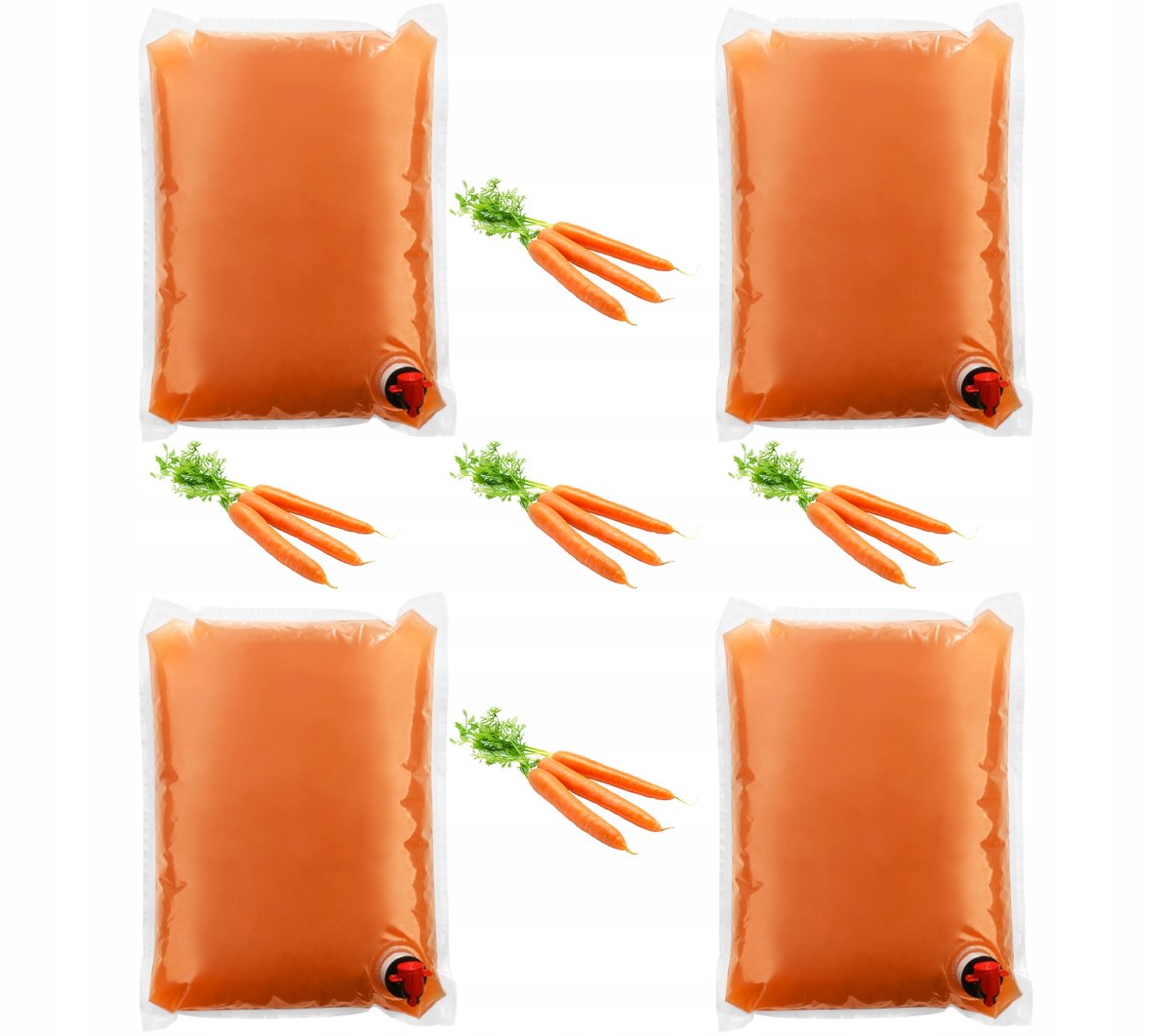 Sok jabłko marchewka 100% 4x5L 20,6zł/5L=4,12zł/L