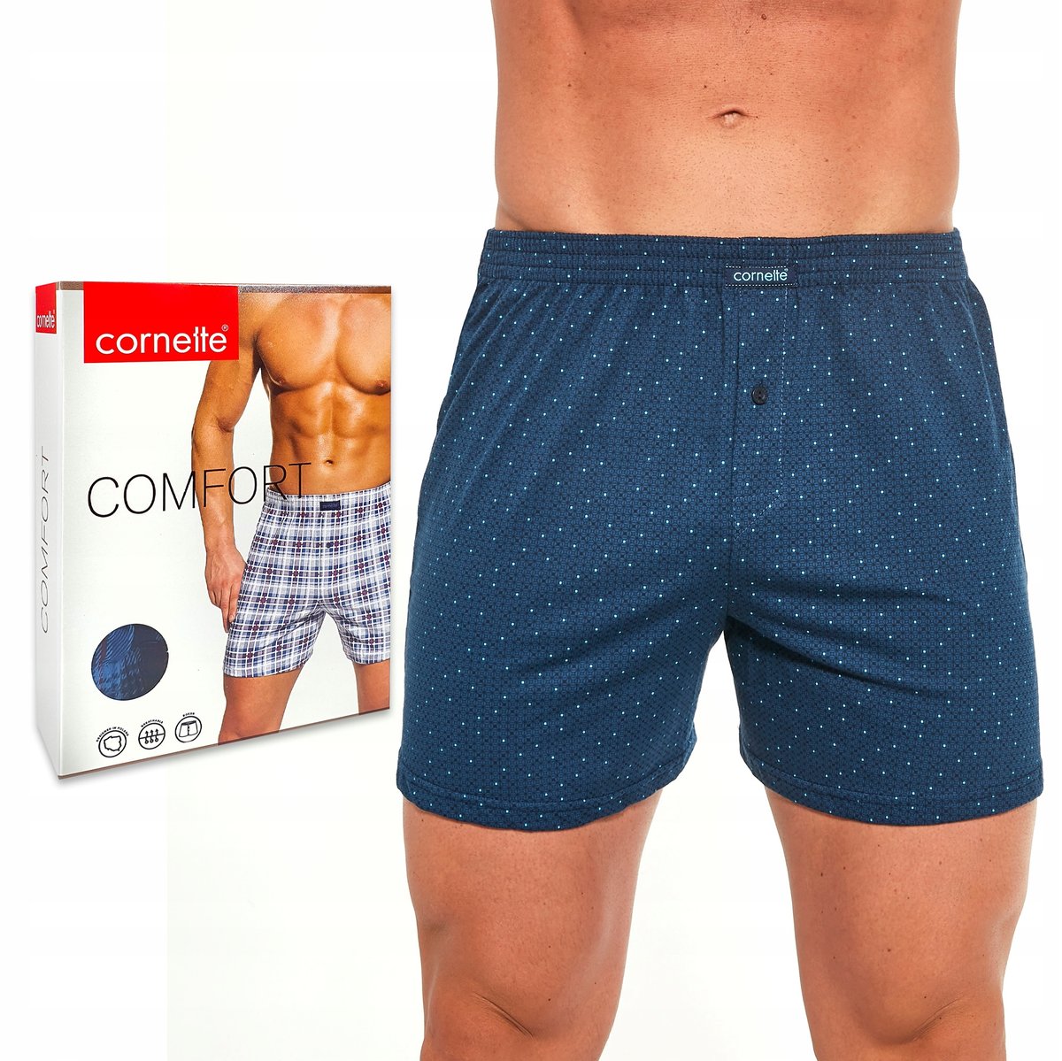 Cornette Bokserki Comfort Luźne Dużo Wzorów Xxl