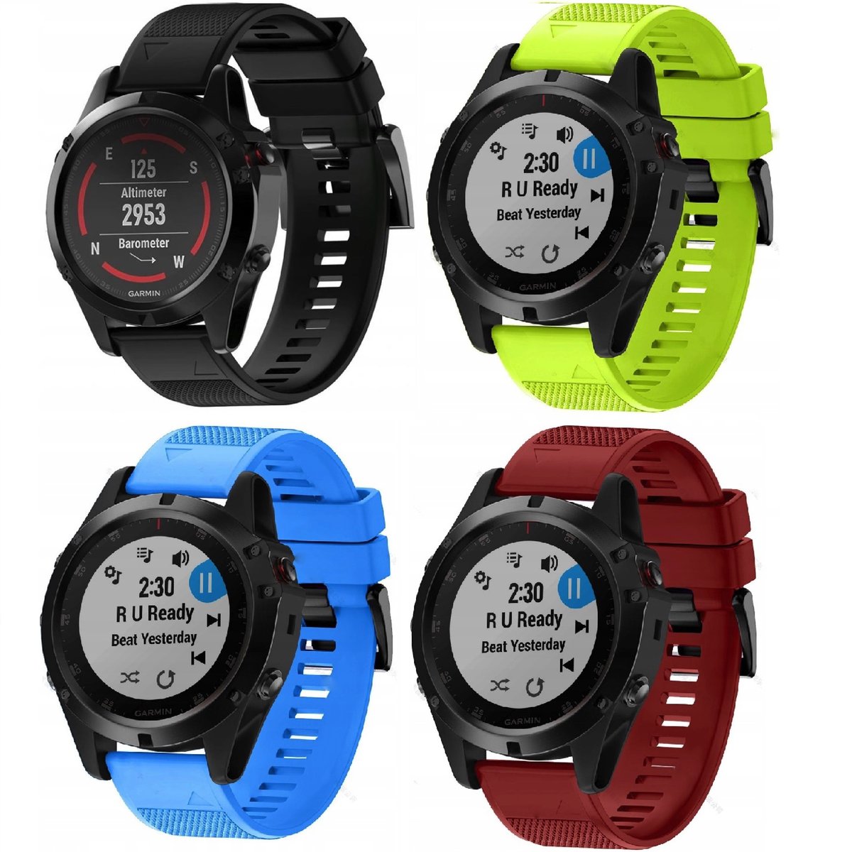 4x PASEK DO GARMIN FENIX 5 PLUS 6 7 8 47mm QUICKFIT EPIX MARQ SOLAR KOLORY