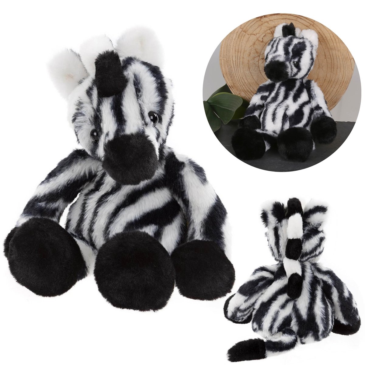 Charlie Bears Maskotka Zebra Zizi, z serii Bear&Me, wyjątkowa przytulanka dla dzieci, 30 cm =