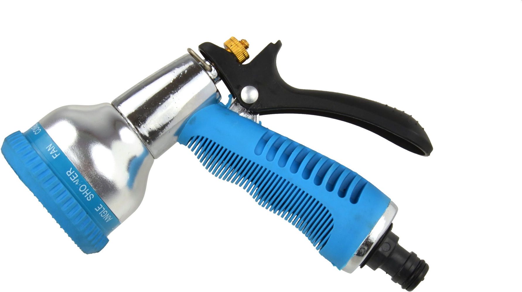 Geko Pistolet 10-funk. srebrny,r.guma 12/72