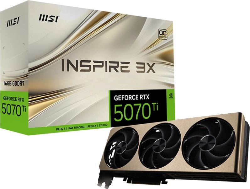 MSI GeForce RTX 5070 Ti Inspire 3X OC Plus 16GB GDDR7