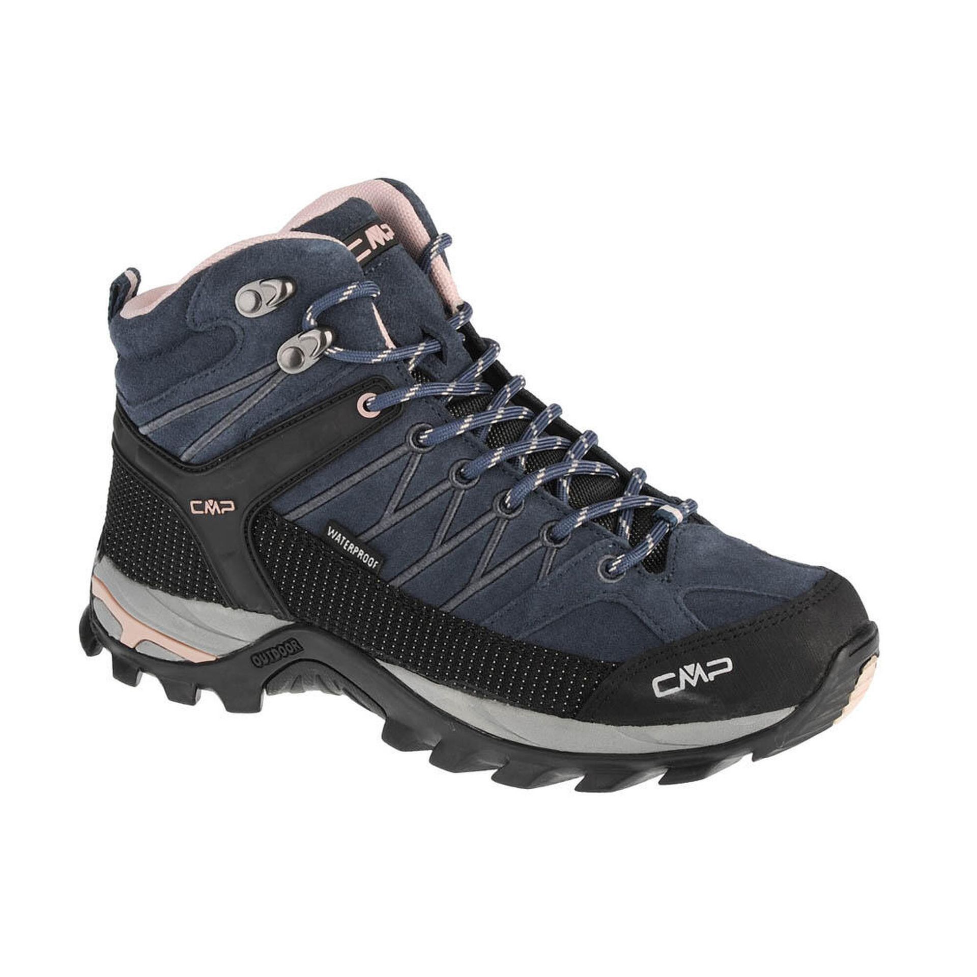 CMP Campagnolo Campagnolo Rigel WP Buty trekkingowe Mid Kobiety, niebieski/czarny EU 39 2021 Trapery turystyczne 3Q12946-53UG-39
