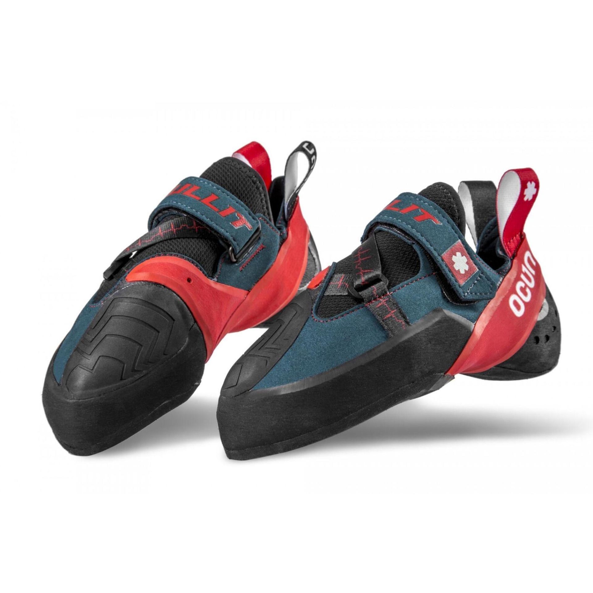 Ocun Ocun Bullit Climbing Shoes, petrol/red EU 39 2021 Buty wspinaczkowe na rzepy 04576-petrol/red-39