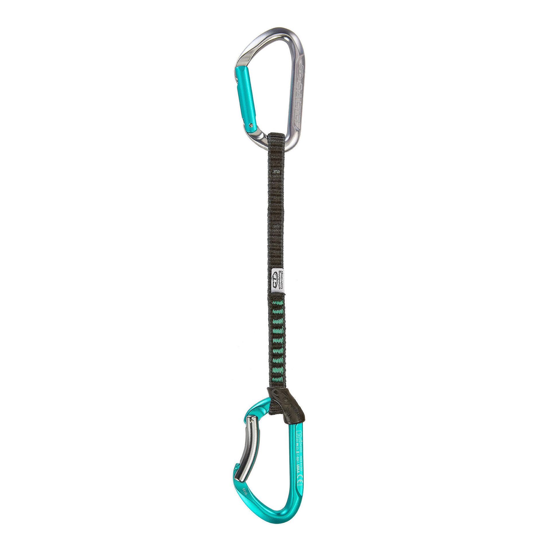 Ekspres wspinaczkowy Climbing Technology Salto Set UL 22 cm - titanium/acquamarine