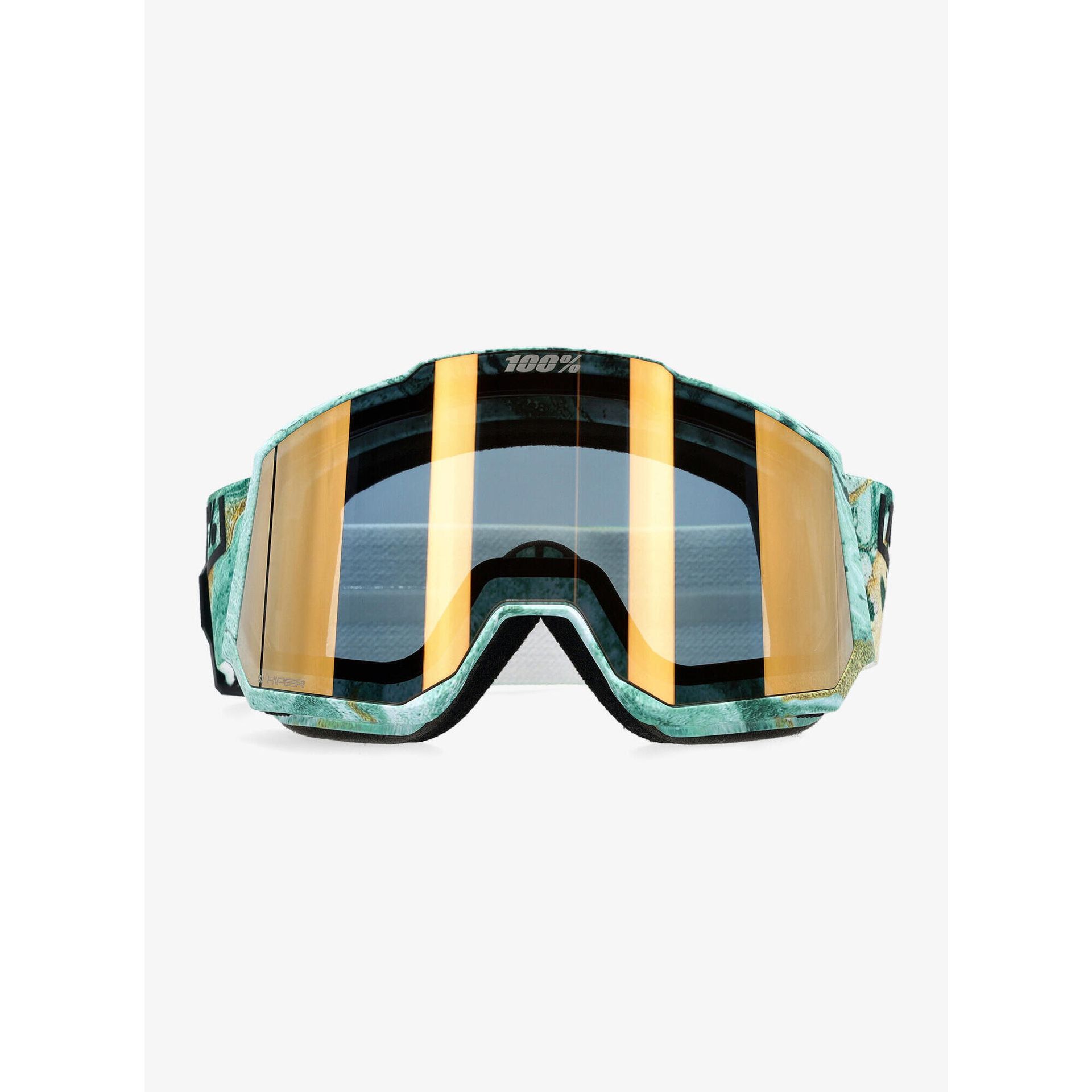 Gogle narciarskie 100% Snowcraft XL Hiper - fossil express/mirror copper