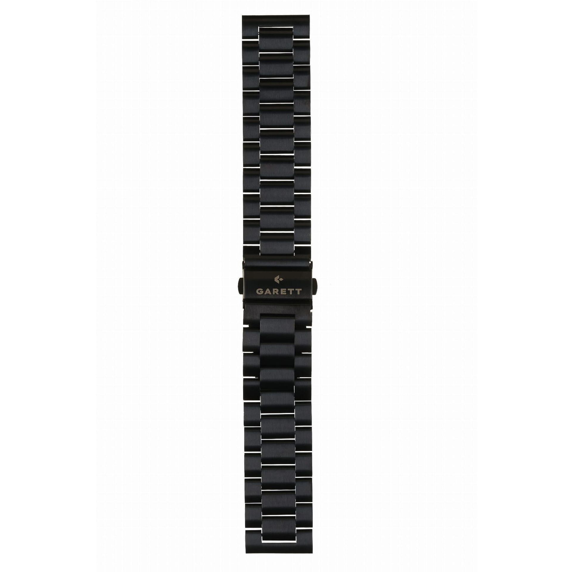 Garett czarna stalowa bransoleta do smartwatcha 22 mm 5904238485941