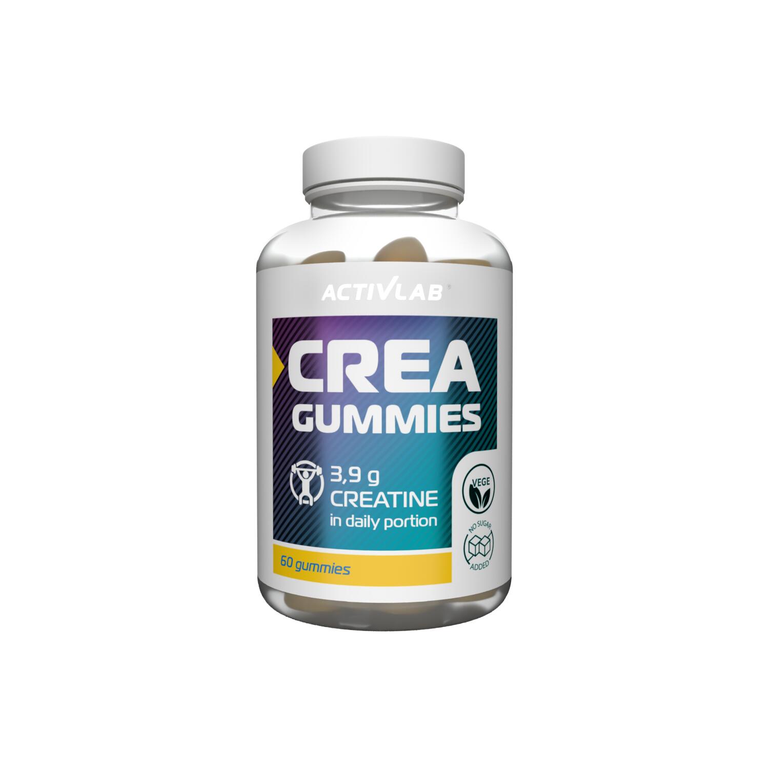 Żelki ACTIVLAB Crea Gummies Cytrynowo-limonkowy (60 żelek)