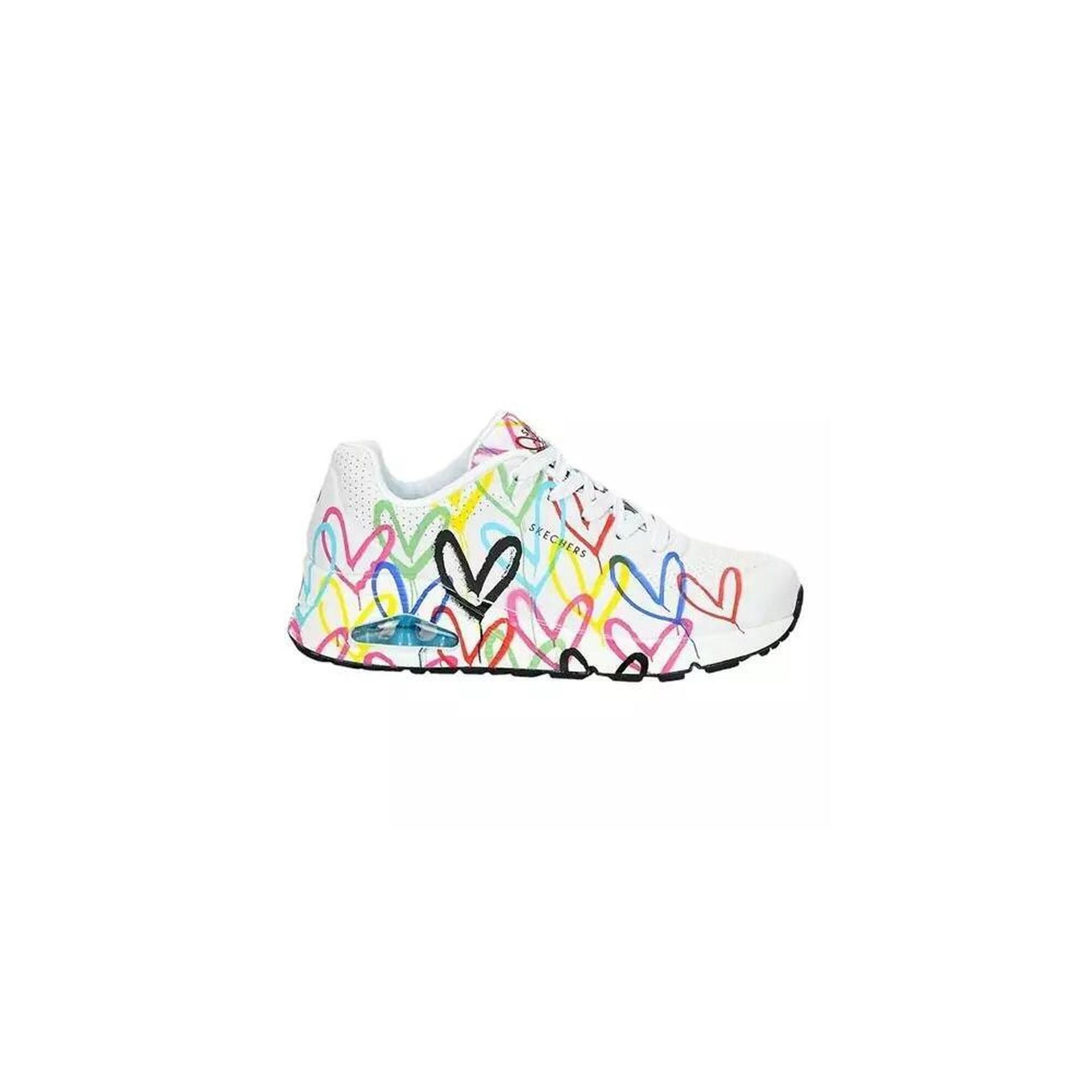 Buty damskie Skechers JGoldcrown Uno Spread The Love white/multicolor 40 Eu
