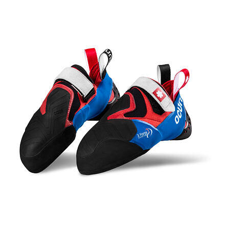 Ocun Ocun Nitro Buty wspinaczkowe, red UK 10 | EU 45 2021 Buty wspinaczkowe na rzepy 04332-red-45