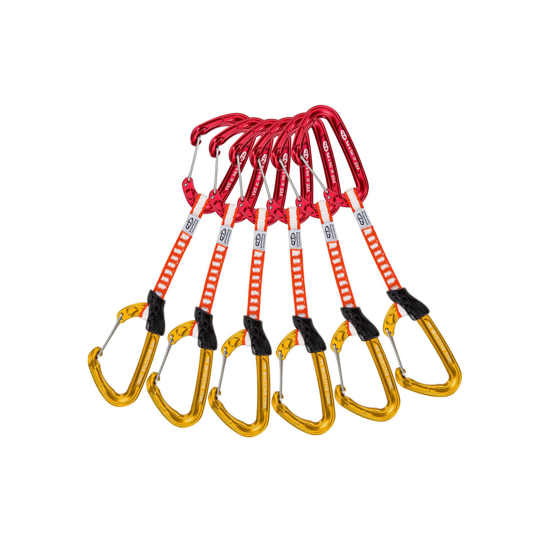 Climbing Technology Fly-Weight Evo Quickdraw Set 10mm 12cm 6-Pack, mix colours 2021 Ekspresy wspinaczkowe 2E692FOC0SCTSTP