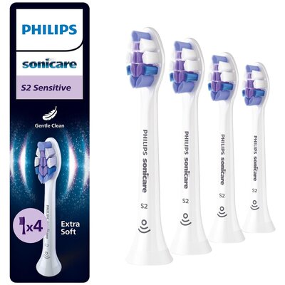 Oryginalne końcówki Philips Sonicare S2 HX6054/87 Bardzo miękkie włókna (2 szt.) (Nadwrażliwość zębów)