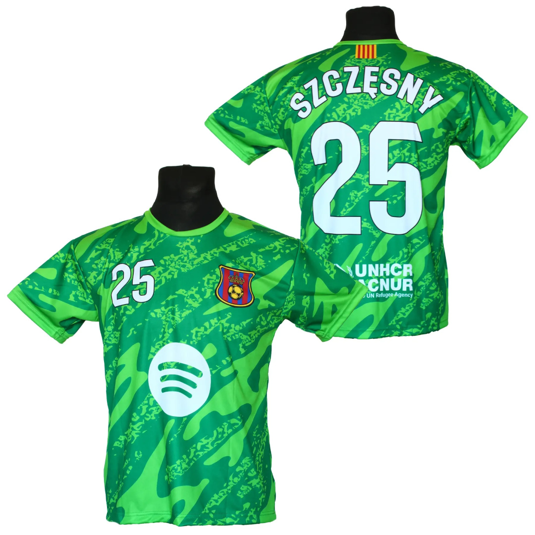 koszulka SZCZĘSNY t-shirt dla dziecka BARCELONA zielony SK