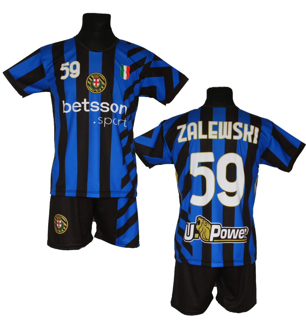 ZALEWSKI koszulka + spodenki INTER dla dzieci