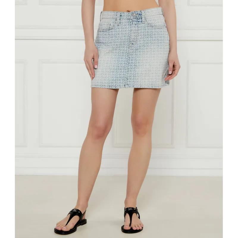 DKNY Jeansowa spódnica | high rise