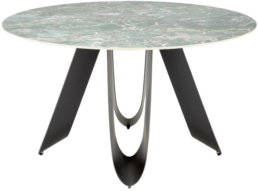 Stół Halmar Giovani Zielony marmur / Czarny