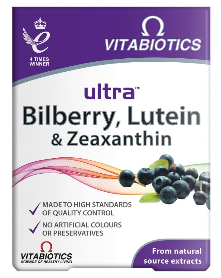 Vitabiotics Ultra Bilberry Lutein & Zeaxanthin Suplement Diety 30 Tabletek