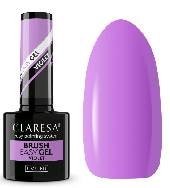 Claresa Brush Easy Gel Żel do Paznokci Violet