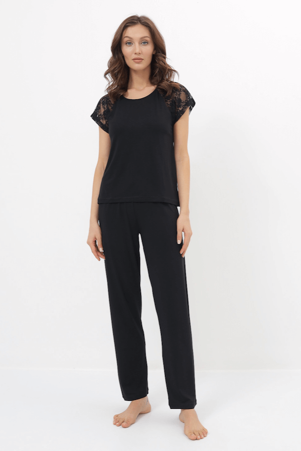 Damska bambusowa piżama SUSANA M Czarny