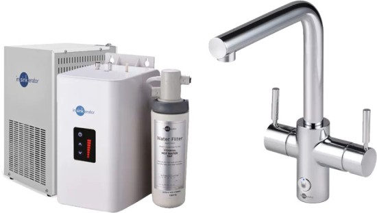 Zestaw INSINKERATOR HOT Bateria 4W1L chrom + chłodziarka, zbiornik i filtr 45356 CCZ