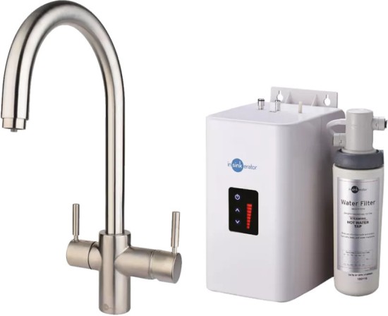 Zestaw INSINKERATOR HOT Bateria H3W1J stal szczotkowana + zbiornik i filtr 45098B CZ