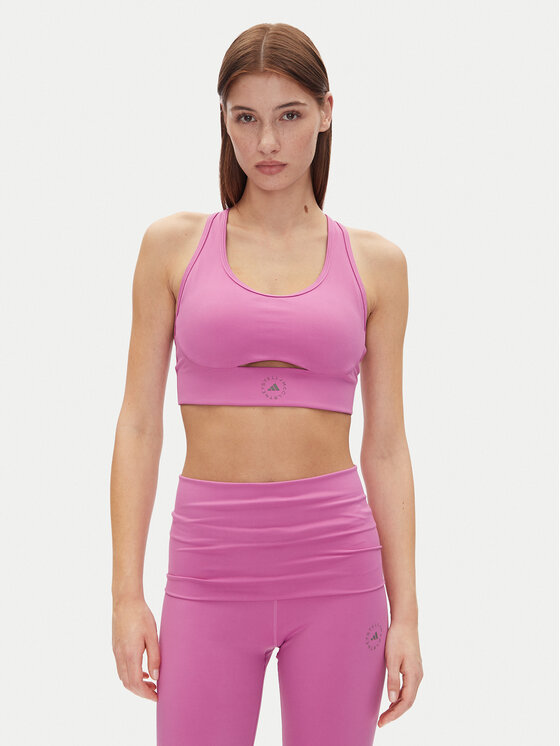 adidas by Stella McCartney Biustonosz sportowy Stella McCartney TrueStrength JJ1639 Różowy Slim Fit