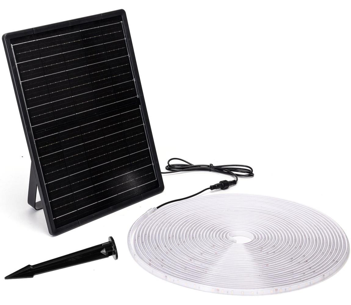 Aigostar - LED Taśma solarna ściemnialna LED/20W/3,2V 20 m 6500K IP65 + pilot