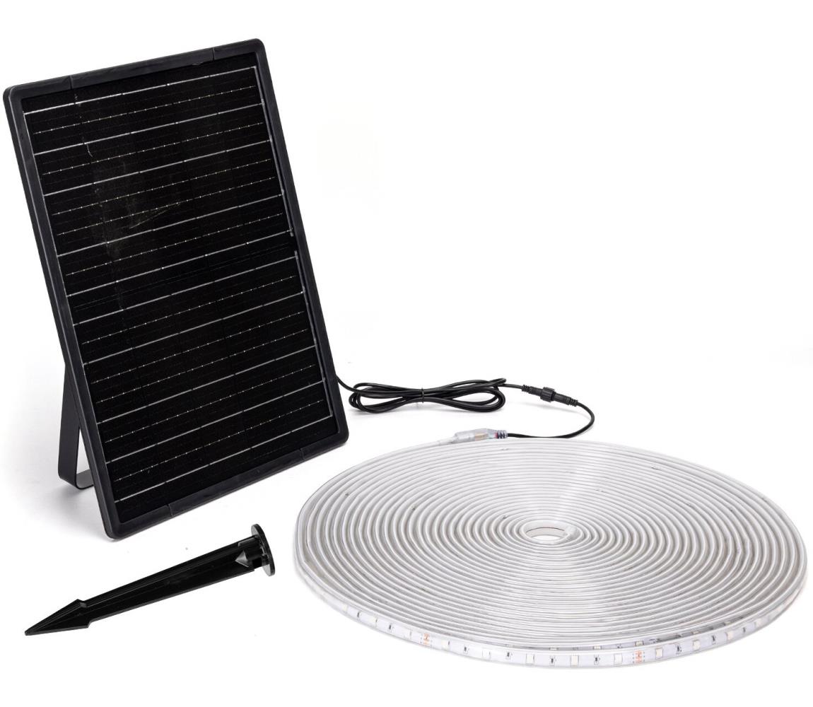 Aigostar - LED RGB Taśma solarna ściemnialna LED/20W/3,2V 20 m IP65 + pilot