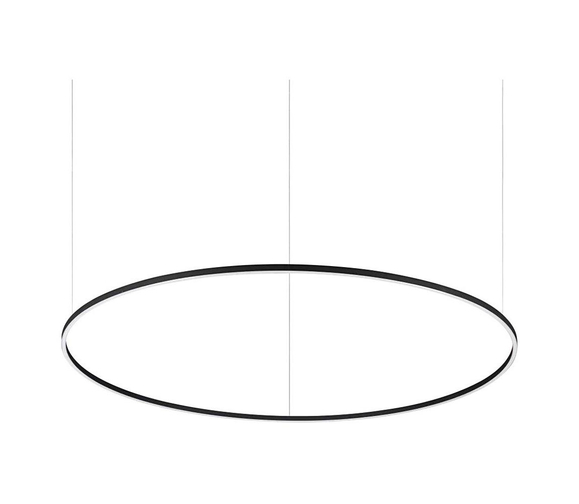 Ideal Lux - LED Żyrandol na lince ORACLE SLIM LED/83W/230V 2700K śr. 150 cm czarny
