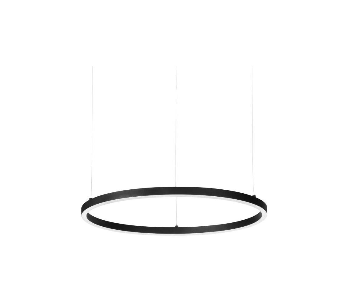 Ideal Lux - LED Żyrandol na lince ORACLE SLIM LED/29W/230V 2700K śr. 50 cm czarny